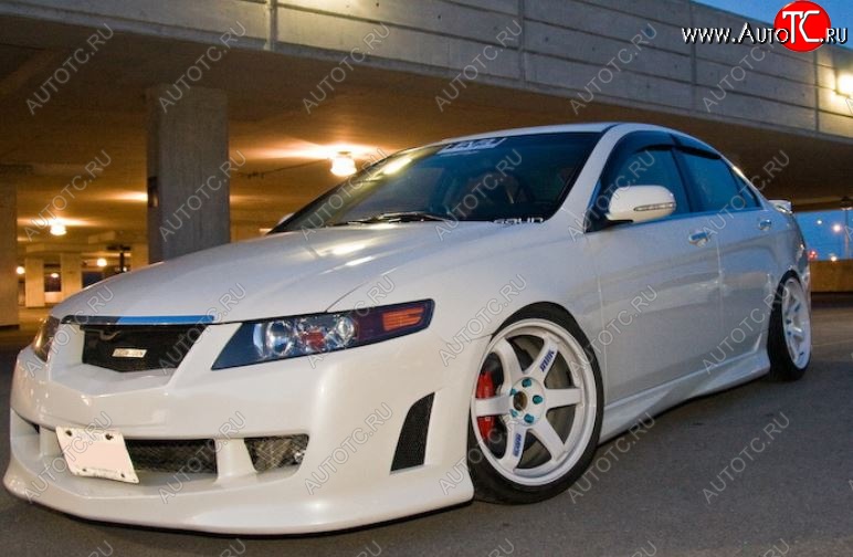 8 399 р. Бампер передний Mugen Style  Acura TSX  CL9 (2003-2008), Honda Accord ( CL,  CM) (2002-2006) (Неокрашенный)  с доставкой в г. Тамбов