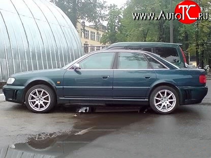 2 849 р. Молдинги (накладки на двери) STW Style Audi 100 С4 седан (1990-1995) (Неокрашенные)  с доставкой в г. Тамбов