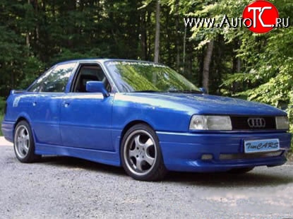 5 099 р. Пороги накладки RS Audi 80 B3 седан (1986-1991) (Неокрашенные)  с доставкой в г. Тамбов