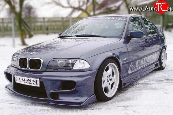 8 899 р. Передний бампер CarZone BMW 3 серия E46 седан дорестайлинг (1998-2001)  с доставкой в г. Тамбов