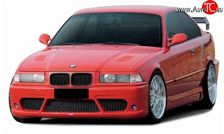 3 999 р. Передний бампер Lumma style BMW 3 серия E36 седан (1990-2000) (Неокрашенный)  с доставкой в г. Тамбов