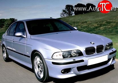 8 149 р. Передний бампер M-Technic BMW 5 серия E39 седан рестайлинг (2000-2003) (Без сетки, Неокрашенный)  с доставкой в г. Тамбов