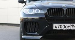 4 749 р. Накладки Global-Tuning на передний бампер автомобиля  BMW X6  E71 (2008-2014) дорестайлинг, рестайлинг (Неокрашенная)  с доставкой в г. Тамбов. Увеличить фотографию 4