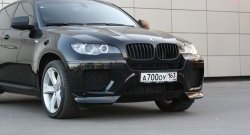 4 749 р. Накладки Global-Tuning на передний бампер автомобиля  BMW X6  E71 (2008-2014) дорестайлинг, рестайлинг (Неокрашенная)  с доставкой в г. Тамбов. Увеличить фотографию 5