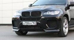 4 749 р. Накладки Global-Tuning на передний бампер автомобиля  BMW X6  E71 (2008-2014) дорестайлинг, рестайлинг (Неокрашенная)  с доставкой в г. Тамбов. Увеличить фотографию 6