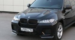 4 749 р. Накладки Global-Tuning на передний бампер автомобиля  BMW X6  E71 (2008-2014) дорестайлинг, рестайлинг (Неокрашенная)  с доставкой в г. Тамбов. Увеличить фотографию 7