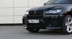 4 749 р. Накладки Global-Tuning на передний бампер автомобиля  BMW X6  E71 (2008-2014) дорестайлинг, рестайлинг (Неокрашенная)  с доставкой в г. Тамбов. Увеличить фотографию 9