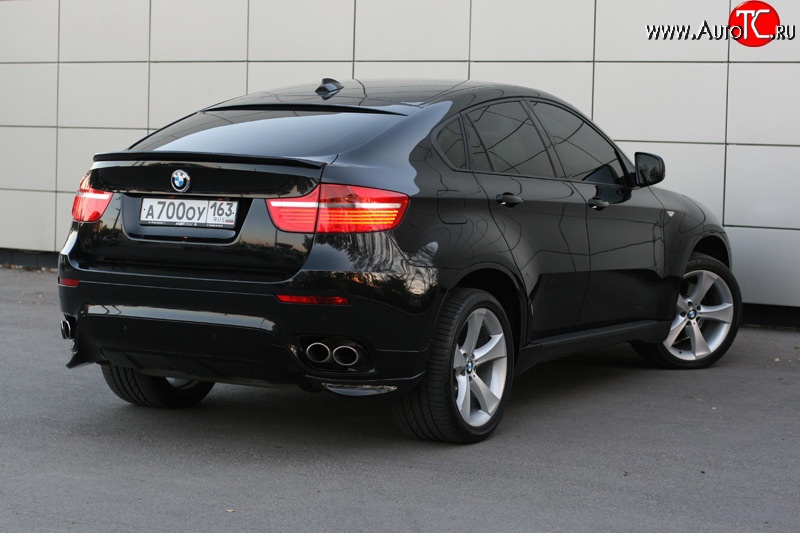 4 999 р. Спойлер Global-Tuning BMW X6 E71 рестайлинг (2012-2014) (Неокрашенный)  с доставкой в г. Тамбов