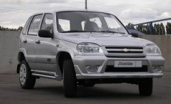 4 799 р. Передний бампер Аскет Chevrolet Niva 2123 дорестайлинг (2002-2008) (Неокрашенный)  с доставкой в г. Тамбов. Увеличить фотографию 2