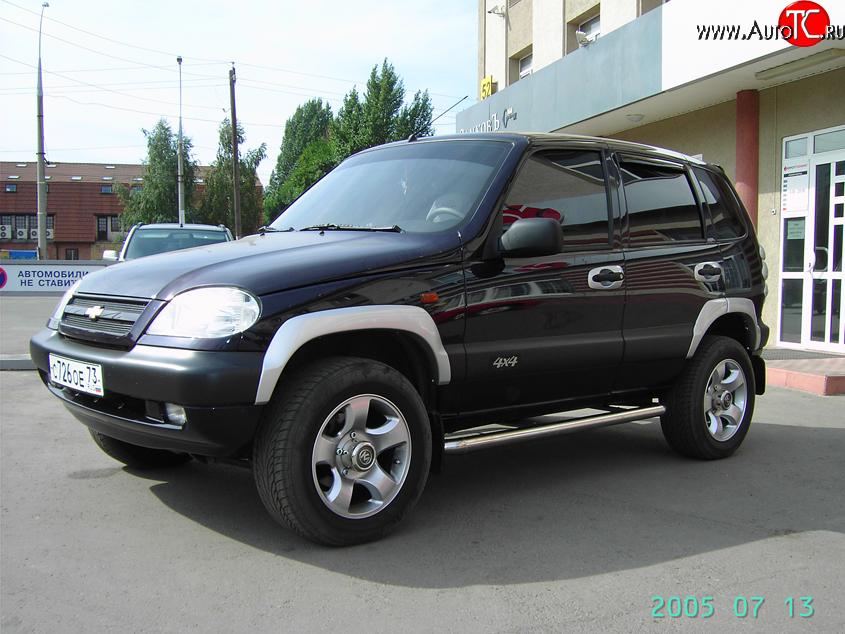 3 299 р. Арки крыльев Аскет  Chevrolet Niva  2123 (2002-2008), Лада 2123 (Нива Шевроле) (2002-2008) (Неокрашенные)  с доставкой в г. Тамбов