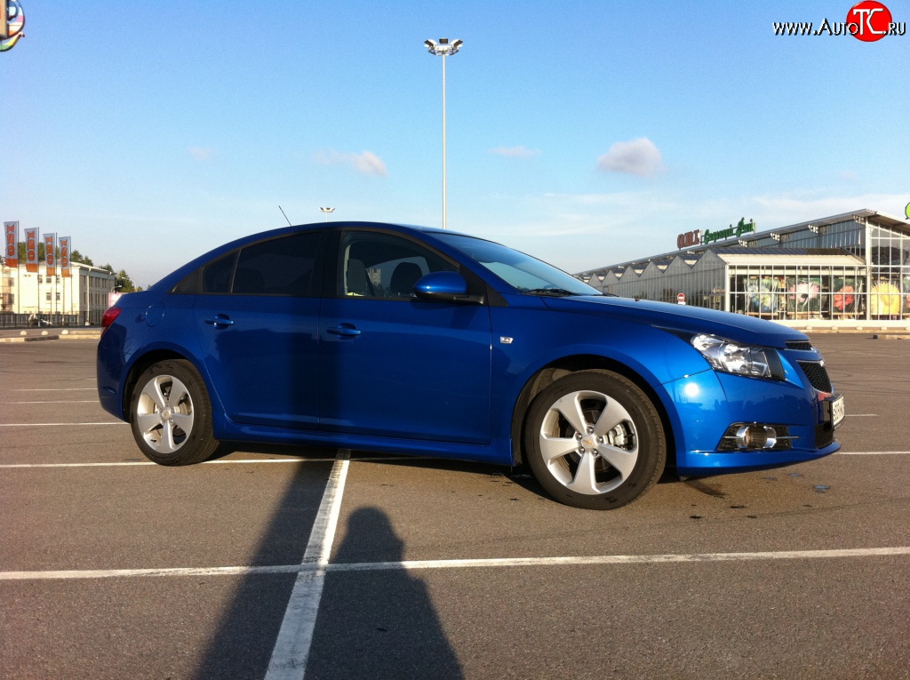 4 199 р. Пороги накладки Z-Line Chevrolet Cruze J300 седан дорестайлинг (2009-2012) (Неокрашенные)  с доставкой в г. Тамбов