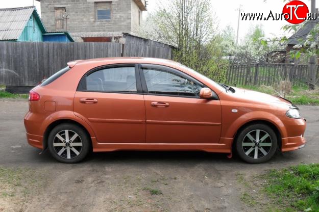 3 499 р. Пороги накладки Street Edition Chevrolet Lacetti хэтчбек (2002-2013) (Неокрашенные)  с доставкой в г. Тамбов