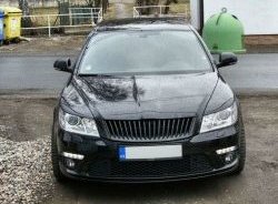 859 р. Реснички на фары СТ Skoda Octavia A5 рестайлинг универсал (2008-2013) (Неокрашенные)  с доставкой в г. Тамбов. Увеличить фотографию 2