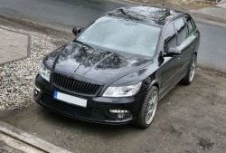 859 р. Реснички на фары СТ Skoda Octavia A5 рестайлинг универсал (2008-2013) (Неокрашенные)  с доставкой в г. Тамбов. Увеличить фотографию 4