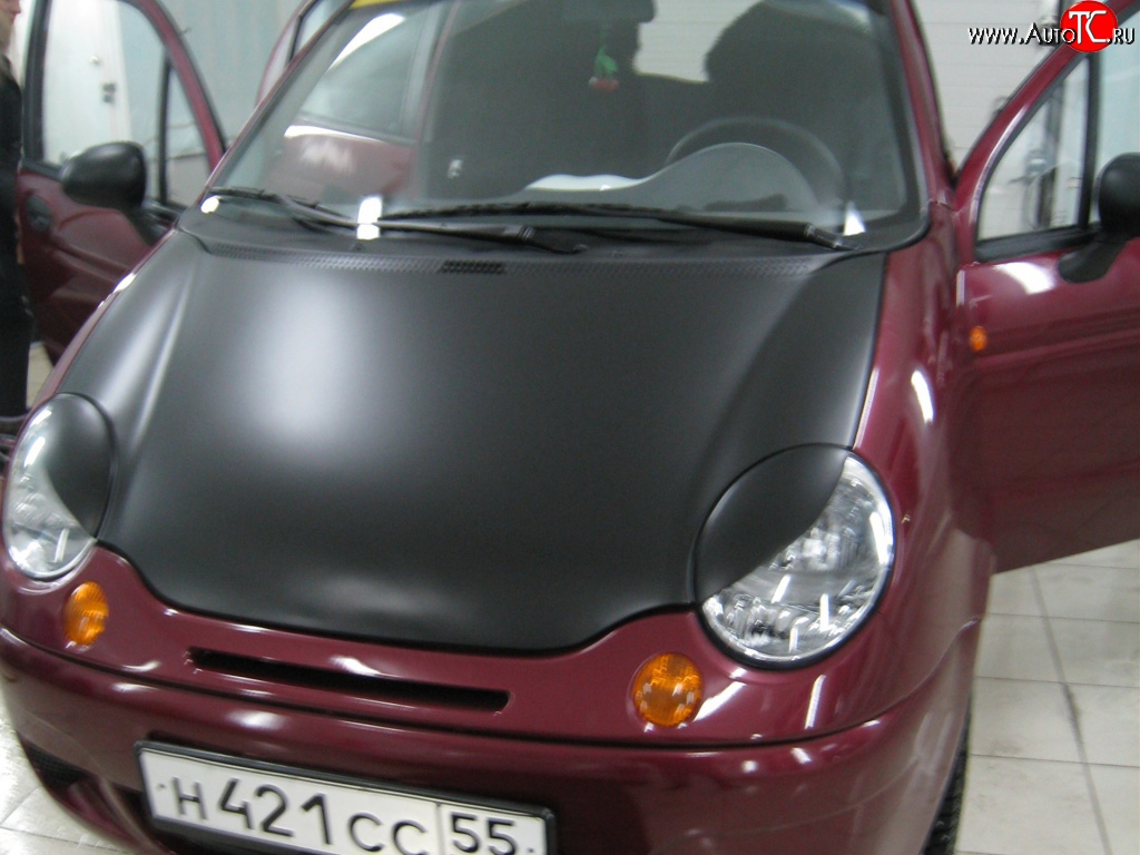 759 р. Реснички Devil Style Daewoo Matiz M100 дорестайлинг (1998-2000) (Неокрашенные)  с доставкой в г. Тамбов