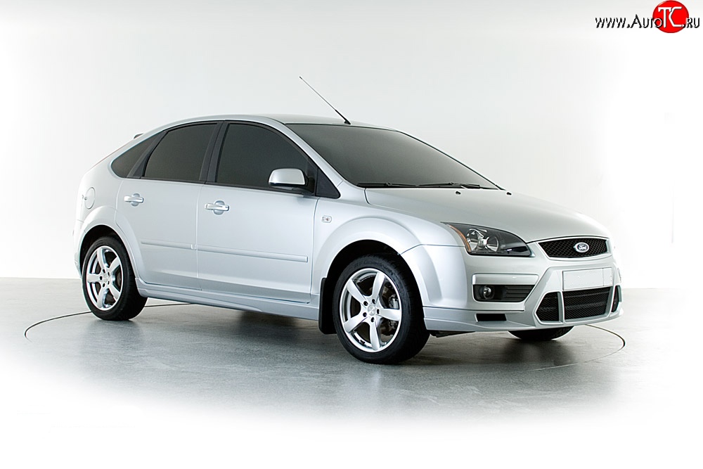 2 899 р. Накладка переднего бампера Sport Style Ford Focus 2 хэтчбэк 3 дв. дорестайлинг (2004-2007) (Неокрашенная)  с доставкой в г. Тамбов