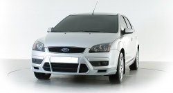 2 899 р. Накладка переднего бампера Sport Style Ford Focus 2 хэтчбэк 3 дв. дорестайлинг (2004-2007) (Неокрашенная)  с доставкой в г. Тамбов. Увеличить фотографию 2