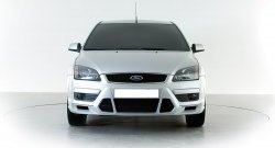 2 899 р. Накладка переднего бампера Sport Style Ford Focus 2 хэтчбэк 3 дв. дорестайлинг (2004-2007) (Неокрашенная)  с доставкой в г. Тамбов. Увеличить фотографию 3