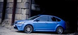 6 999 р. Пороги накладки ST Ford Focus 2 седан рестайлинг (2007-2011) (Неокрашенные)  с доставкой в г. Тамбов. Увеличить фотографию 2