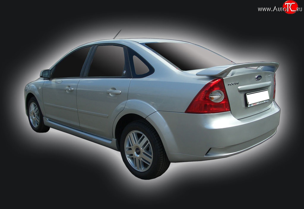 6 499 р. Задний бампер GT Dynamics Ford Focus 2  седан дорестайлинг (2004-2008) (Неокрашенный)  с доставкой в г. Тамбов