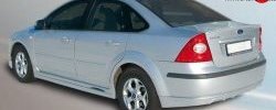 4 999 р. Накладка заднего бампера FT Ford Focus 2  седан дорестайлинг (2004-2008) (Неокрашенная)  с доставкой в г. Тамбов. Увеличить фотографию 1