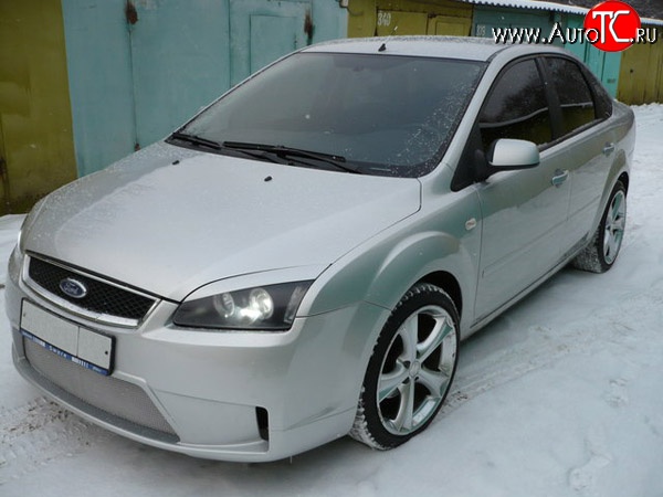 14 299 р. Передний бампер Concept Ford Focus 2  седан дорестайлинг (2004-2008) (Неокрашенный)  с доставкой в г. Тамбов