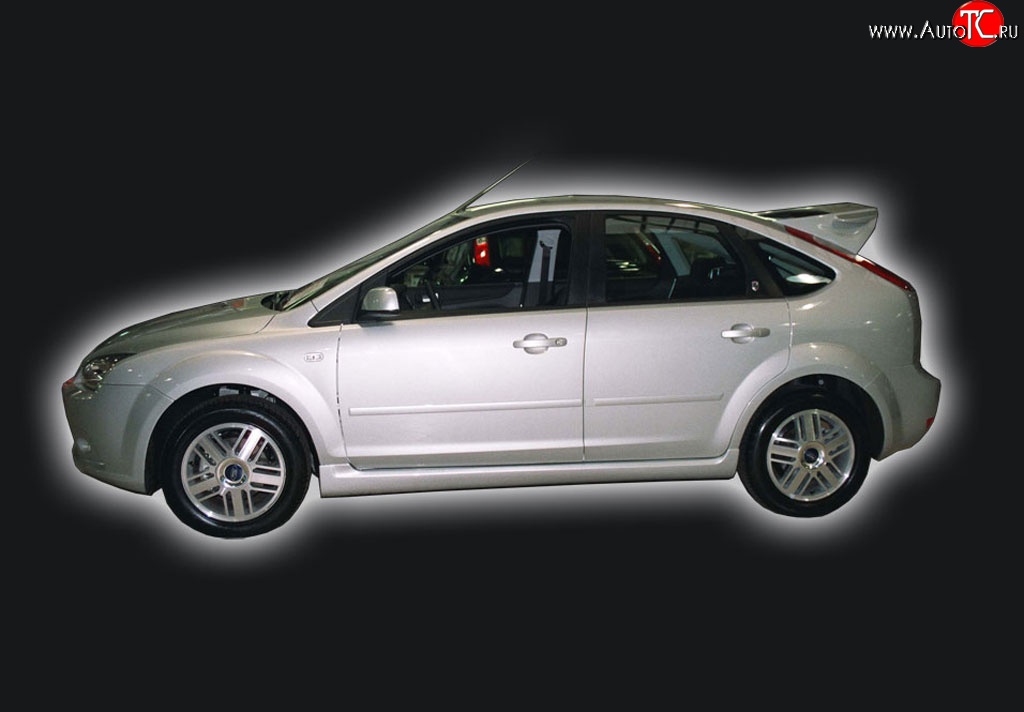 5 999 р. Пороги накладки GT Dynamics Ford Focus 2  седан дорестайлинг (2004-2008) (Неокрашенные)  с доставкой в г. Тамбов