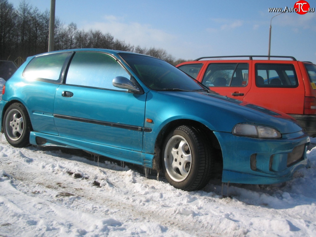 3 449 р. Пороги накладки R-Style Honda Civic EG седан (1992-1995)  с доставкой в г. Тамбов