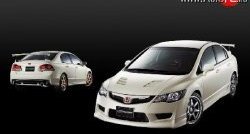 27 999 р. Пластиковый капот Mugen Style Honda Civic FD седан дорестайлинг (2005-2008) (Неокрашенный)  с доставкой в г. Тамбов. Увеличить фотографию 4