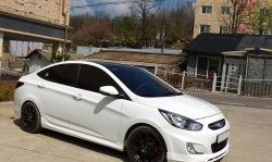 Пороги накладки CT KIA Rio 3 QB дорестайлинг седан (2011-2015)