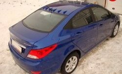 3 299 р. Лип спойлер Sport Hyundai Solaris RBr седан дорестайлинг (2010-2014) (Неокрашенный)  с доставкой в г. Тамбов. Увеличить фотографию 3