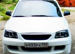 4 699 р. Передний бампер ATH-classic Hyundai Accent седан ТагАЗ (2001-2012) (Неокрашенный)  с доставкой в г. Тамбов. Увеличить фотографию 5