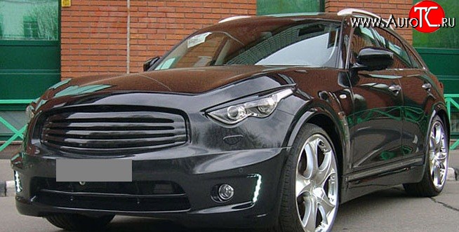 15 999 р. Решётка радиатора Style INFINITI FX35 S51 дорестайлинг (2008-2011) (Неокрашенная)  с доставкой в г. Тамбов