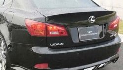 12 599 р. Накладка заднего бампера Wald Lexus IS350 XE20 седан дорестайлинг (2005-2013) (Неокрашенная)  с доставкой в г. Тамбов. Увеличить фотографию 2