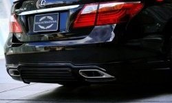 15 699 р. Накладка заднего бампера Wald Lexus LS460 XF40 дорестайлинг (2006-2009) (Неокрашенная)  с доставкой в г. Тамбов. Увеличить фотографию 3