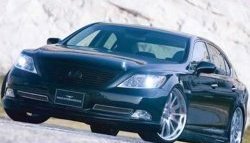 15 699 р. Накладка переднего бампера Wald Lexus LS460 XF40 дорестайлинг (2006-2009) (Неокрашенная)  с доставкой в г. Тамбов. Увеличить фотографию 2