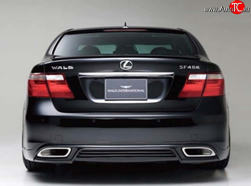 15 699 р. Накладка заднего бампера Wald Lexus LS460 XF40 дорестайлинг (2006-2009) (Неокрашенная)  с доставкой в г. Тамбов