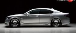 17 299 р. Пороги накладки Wald  Lexus LS460  XF40 (2006-2012) дорестайлинг, 1-ый рестайлинг (Неокрашенные)  с доставкой в г. Тамбов. Увеличить фотографию 2