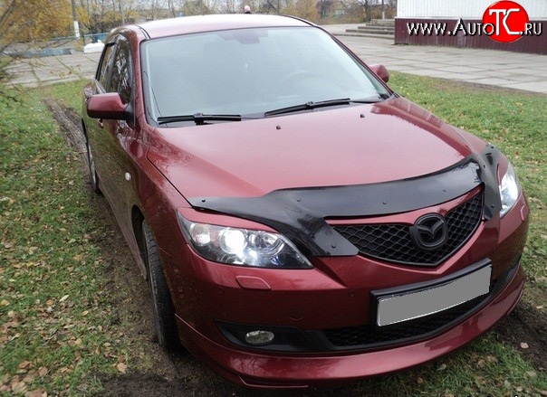 4 999 р. Накладка переднего бампера Sport Mazda 3/Axela BK дорестайлинг, хэтчбэк (2003-2006) (Неокрашенная)  с доставкой в г. Тамбов