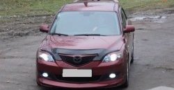 4 999 р. Накладка переднего бампера Sport  Mazda 3/Axela  BK (2003-2006) дорестайлинг, хэтчбэк (Неокрашенная)  с доставкой в г. Тамбов. Увеличить фотографию 2