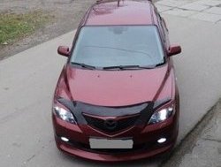 4 999 р. Накладка переднего бампера Sport  Mazda 3/Axela  BK (2003-2006) дорестайлинг, хэтчбэк (Неокрашенная)  с доставкой в г. Тамбов. Увеличить фотографию 3