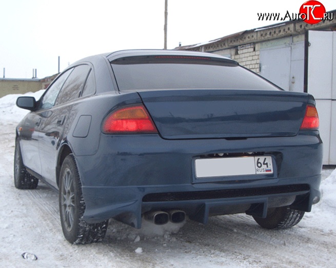 6 899 р. Накладка заднего бампера M-VRS Mazda 323 BA дорестайлинг седан (1994-1996) (Неокрашенная)  с доставкой в г. Тамбов