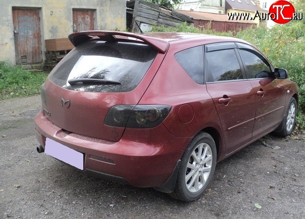 7 319 р. Спойлер Racing Mazda 3/Axela BK дорестайлинг, хэтчбэк (2003-2006) (Неокрашенный)  с доставкой в г. Тамбов