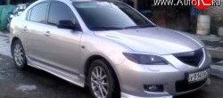 4 099 р. Пороги накладки Sport Mazda 3/Axela BK дорестайлинг, хэтчбэк (2003-2006) (Неокрашенные)  с доставкой в г. Тамбов. Увеличить фотографию 5