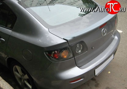 3 099 р. Спойлер Style Mazda 3/Axela BK дорестайлинг седан (2003-2006) (Неокрашенный)  с доставкой в г. Тамбов