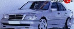 3 599 р. Пороги накладки Rieger Mercedes-Benz C-Class S202 дорестайлинг универсал (1992-1997)  с доставкой в г. Тамбов. Увеличить фотографию 2