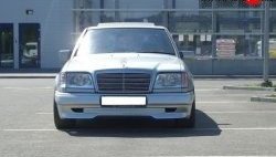 4 299 р. Накладка переднего бампера GT Dynamics Mercedes-Benz E-Class W124 седан дорестайлинг (1984-1993) (Неокрашенная)  с доставкой в г. Тамбов. Увеличить фотографию 2