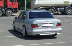 4 299 р. Накладка заднего бампера GT Dynamics Mercedes-Benz E-Class W124 седан дорестайлинг (1984-1993) (Неокрашенная)  с доставкой в г. Тамбов. Увеличить фотографию 3