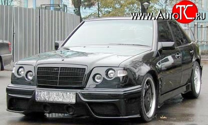 7 849 р. Накладка переднего бампера Storm Mercedes-Benz E-Class W124 седан дорестайлинг (1984-1993) (Неокрашенная)  с доставкой в г. Тамбов