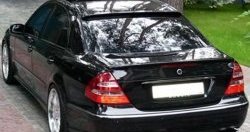 2 699 р. Козырёк AMG на заднее лобовое стекло автомобиля  Mercedes-Benz E-Class  W211 (2002-2009) дорестайлинг седан, рестайлинг седан (Неокрашенный)  с доставкой в г. Тамбов. Увеличить фотографию 2